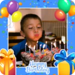 birthday photo frames for instagram android application logo